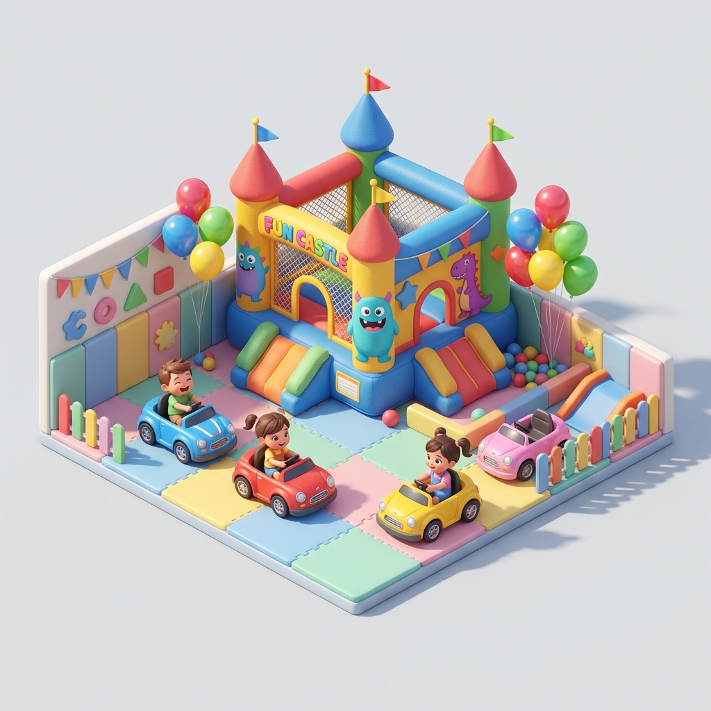 Ilustrasi Wahana D'Wan Playground Titi Gantung